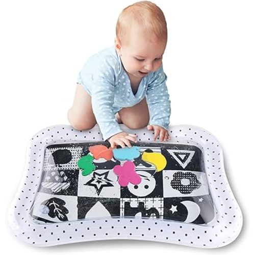 The Peanutshell Tummy Time Water Play Mat Girls or Boys - High Contrast Sensory Developmental Toy, Newborn & Infant Baby Toys 0-6 Months, Unisex New Born Baby Essentials Must Haves - Montessori