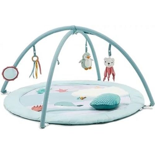 Little Big Friends Playmat with Arch | Multisensory Activity Toy | Large Round Playmat is Full of Surprises | Ocean