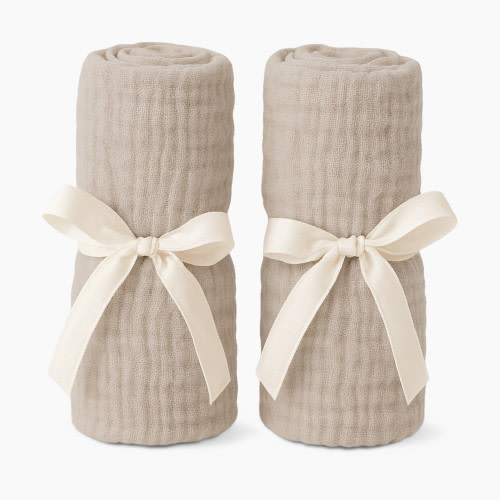 Newton Baby Bassinet Extra Sheet 2-Pack - Sandstone, 2