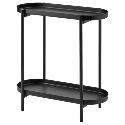 OLIVBLAD Plant stand - indoor/outdoor black 22 "