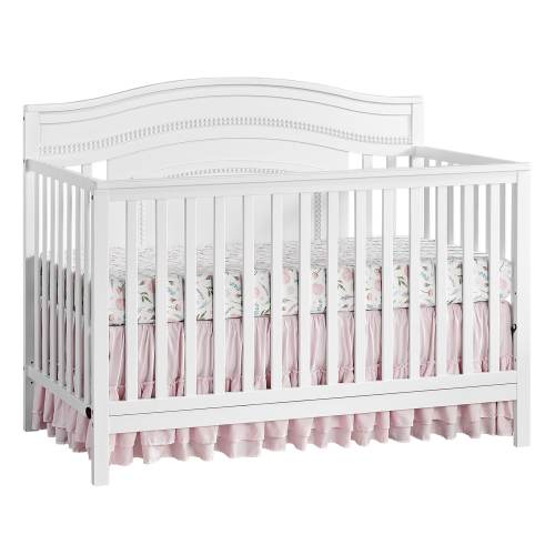 Oxford Baby Briella 4 in 1 Convertible Crib - White