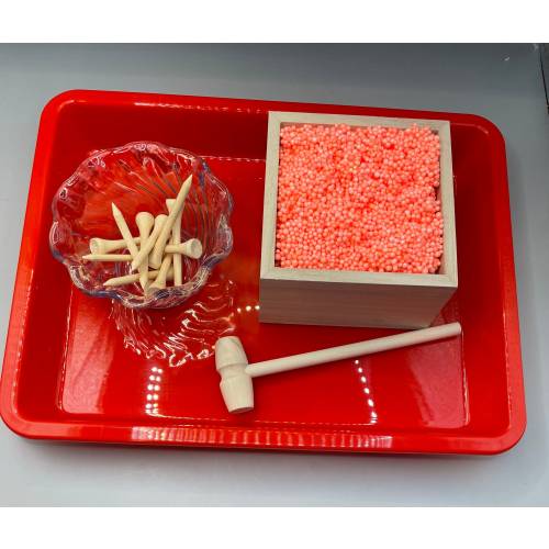 Montessori Hammering Lesson/Activity