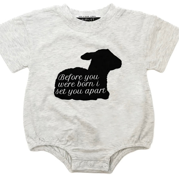 Before You Were Born Lamb Bubble Bodysuit