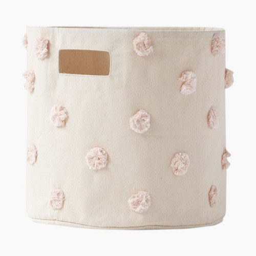 Pom Pom Storage Bin - Blush Pom Pom
