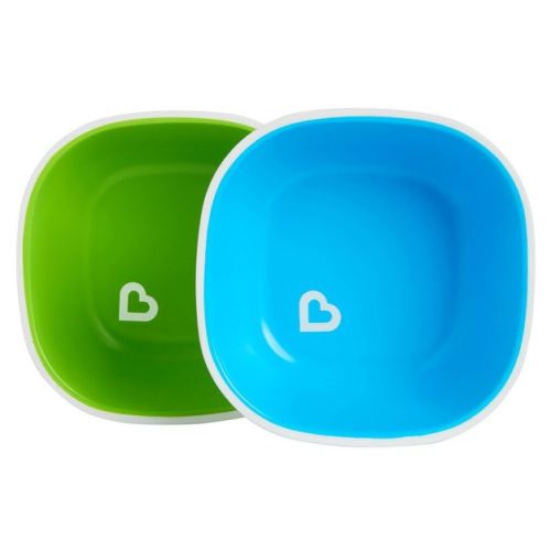 Munchkin Splash Toddler Bowls - 2pk - Blue/green