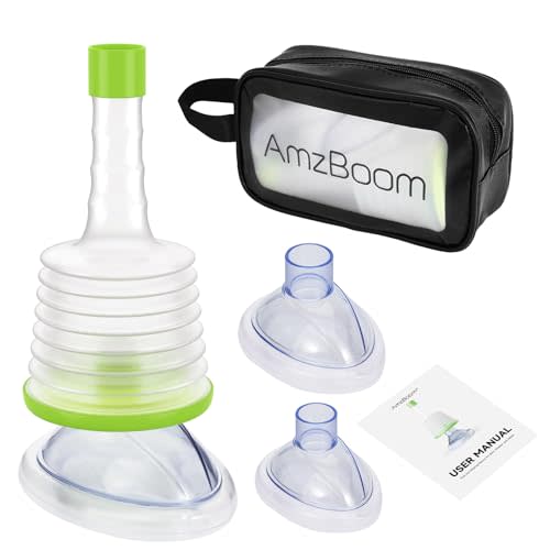 AmzBoom Choking Rescue Device, Portable Suction Units Device, Anti-Choking Device, Kit Contains 3 Mask Sizes, Lightweight and Easy to Use-Essential Home Safety Tool for All Ages.