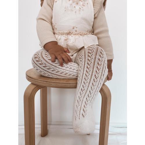 Girls Sadie White Tights