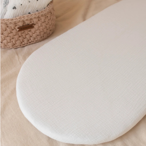 100% Muslin Cotton Fitted Sheets for Anzy Home Moses Baskets