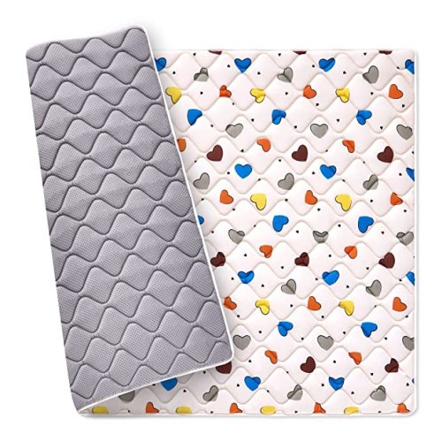 C Sweet - Premium 100% Cotton Baby Play Mat 50" X 50", Thick Foam One-Piece Crawling Mat, Baby Mat Floor Mat, Non-Slip Baby Play Mat for Infants, Babies, Toddlers, Machine Washable for Easy Care.