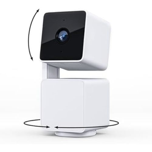 WYZE Cam Pan v3 Indoor/Outdoor IP65-Rated 1080p Pan/Tilt/Zoom Wi-Fi Smart Home Security Camera with Motion Tracking for Baby & Pet, Color Night Vision, 2-Way Audio, Works with Alexa & Google Assistant