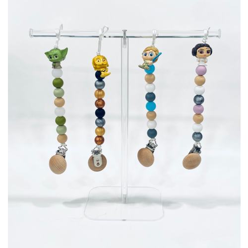 Star Wars Pacifier clips,Keychains,Skywalker,Darth Vader, Death Star, galaxy, storm trooper, Jedi,Mandalorian,Yoda,Grogu,baby yoda,baby gift