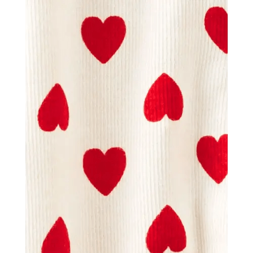 Baby Organic Cotton Sleep & Play Pajamas in Hearts - Little Planet | Carter's - Newborn