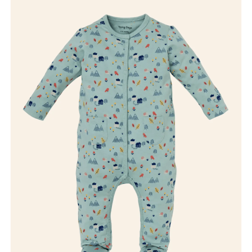 Young Days Little Rock Sleeper - Willow Print, Size 3-6 Months
