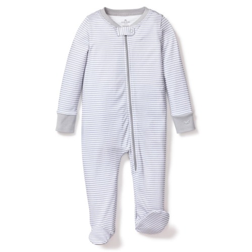 Stripe Pima Cotton Footie, 3-6M