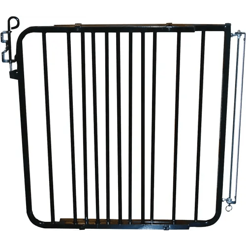 Cardinal Gates MG15 Auto-Lock Baby Gate - Adjustable Indoor Dog Gate - Aluminum Safety Gate for Kids & Pets - 26.5 to 40.5 Inches Wide - Black