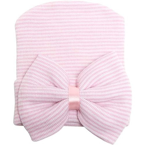 Sarfel Newborn Hats for Girls Hospital Hat Baby Girl Bows and Headbands Infant Beanie Nursery Caps