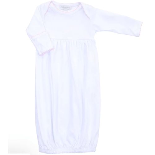 Essentials Gown with Pink Trim