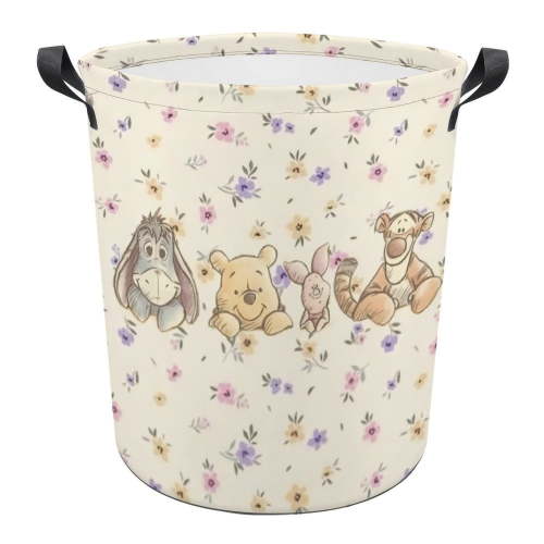 Winnie The Pooh Laundry Basket Cartoon Car Hampers for Laundry Kids Boys Hamper Clothes Basket Laundry Organize 13.8"x17.3"