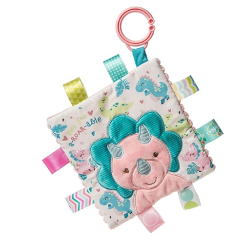 Taggies Crinkle Me Baby Paper and Squeaker Soft Toy, 6.5 x 6.5-Inches, Aroar-a-Saurus Dinosaur