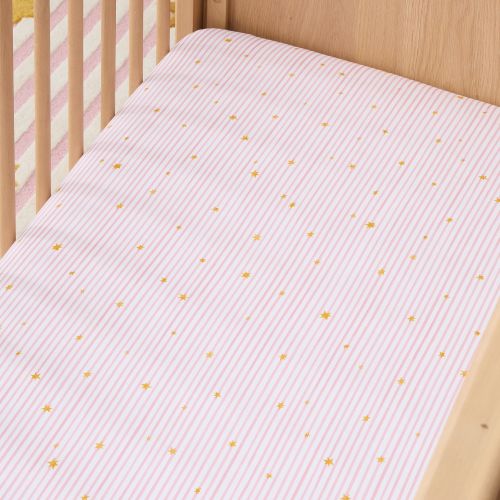 Star Stripe Crib Fitted Sheet