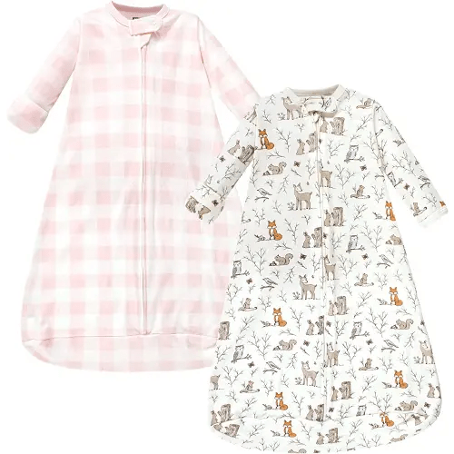 Hudson Baby BabyCotton Long-Sleeve Wearable Sleeping Bag, Sack, Blanket