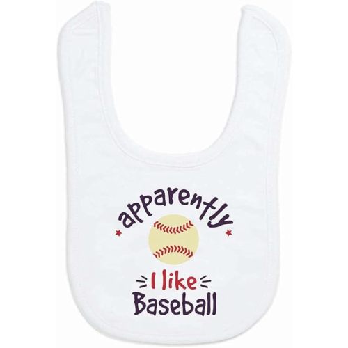 ChalkTalkSPORTS Baseball Baby & Infant Bibs | Soft Microfiber Baseball Baby Bibs