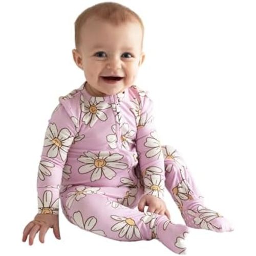 Posh Peanut Convertible Baby Sleepers - Girls Footless Baby Pajamas with 2 Way Zipper for Easy Diaper Changes