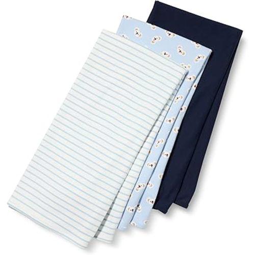 Amazon Essentials Baby Girls' Swaddle Blankets, Pack of 3