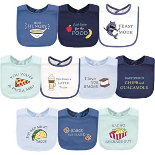 Hudson Baby Unisex BabyCotton Bibs
