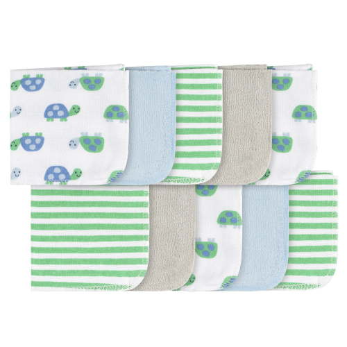 Parent's Choice 10-Pack Washcloth Set, Boys, Pack of 10