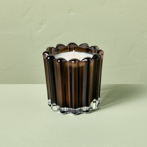Seasonal Ribbed Glass Jar Candle 7oz - Hearth & Hand™ with Magnolia