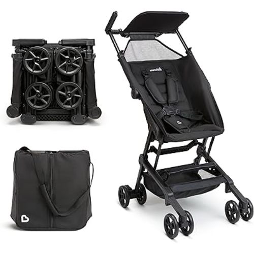 Munchkin Sparrow Travel Baby Stroller, Ultra Compact and Lightweight, for Babies and Toddlers, Black