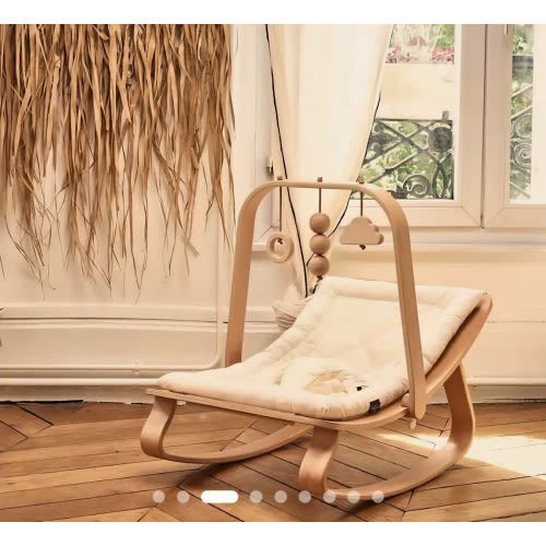 LEVO Baby Rocker in natural wood – Charlie Crane Paris