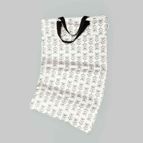 Patterned Large Zipper Hanging Wet Bag, Laundry Bag with Handles