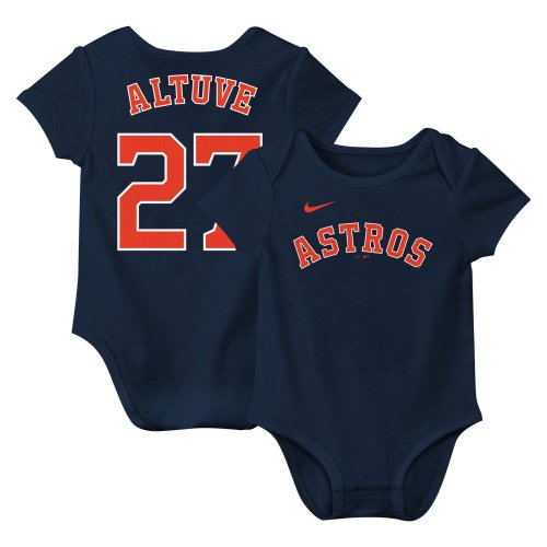 Newborn Infant Nike Jose Altuve Houston Astros Fuse Name Number Bodysuit