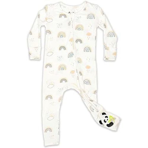 3-6 M Bellabu Bear Convertible Footies for Baby Boys & Baby Girls, Family Matching Pajamas, Rayon from Bamboo