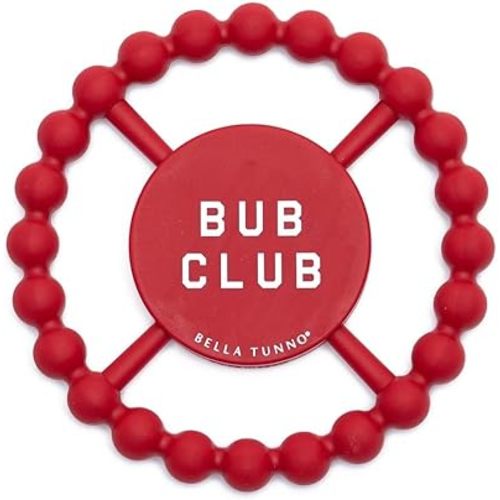Bella Tunno Happy Teether – Soft & Easy Grip Baby Teether Toy, Silicone Teether Ring to Help Soothe Gums, Non-Toxic and BPA Free, Bub Club
