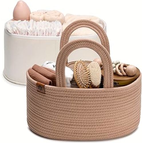 ABenkle Rope Basket, Small Storage Basket, Gift Basket, Rectangle