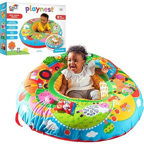 Galt Toys, Playnest - Farm, Baby Activity Center & Floor Seat, Ages 0 Months Plus