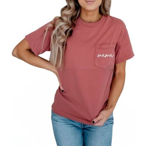 Comfort Breastfeeding Shirts for Women Mama Zipper Nursing Tops Distressed Pregnancy Clothes with Pocket