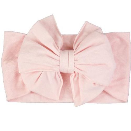 Rufflebutts Girls Big Bow Headband - Light Pink, One Size