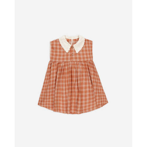 Collared Babydoll Dress || Poppy Check