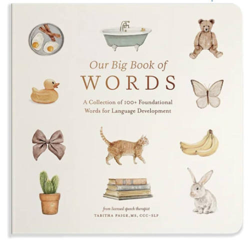 Our Big Book of First Words: A Collection of 100+ Foundational Words for Language Development (Tabitha Paige Children's Book Series)
