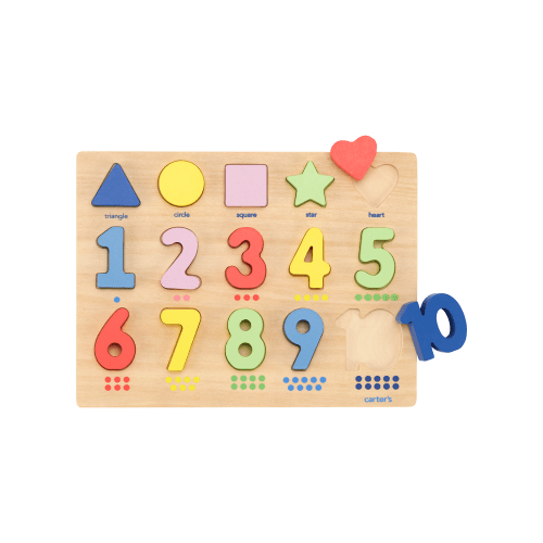 Toddler Wooden Numbers & Shapes Activity Set - Carter's | Carter's