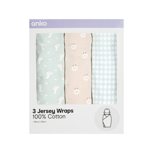 Target 3 Pack Cotton Jersey Wraps