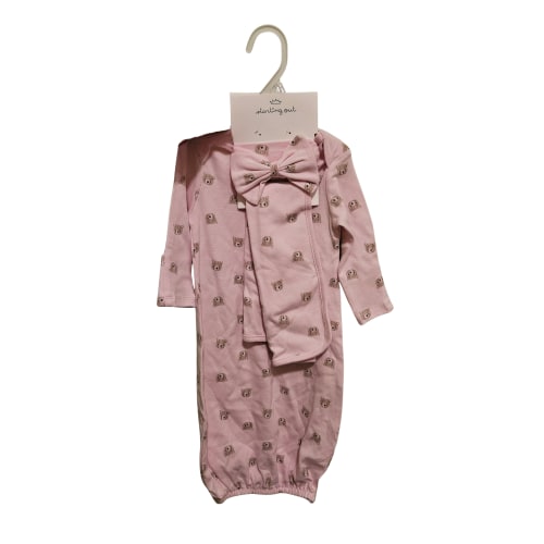 Starting Out Baby Girls Long Sleeve Sleep Gown Set