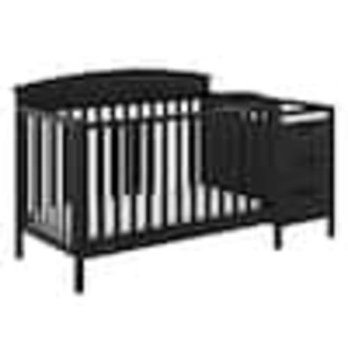 Graco Benton Black 4-in-1 Convertible Crib and Changer 04586-64B