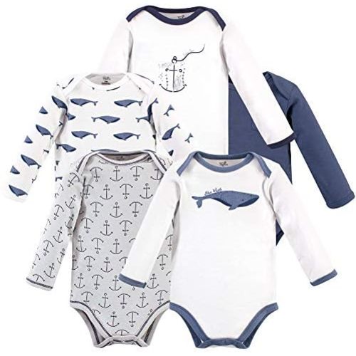 Touched by Nature unisex-baby Organic Cotton Long-sleeve Bodysuits