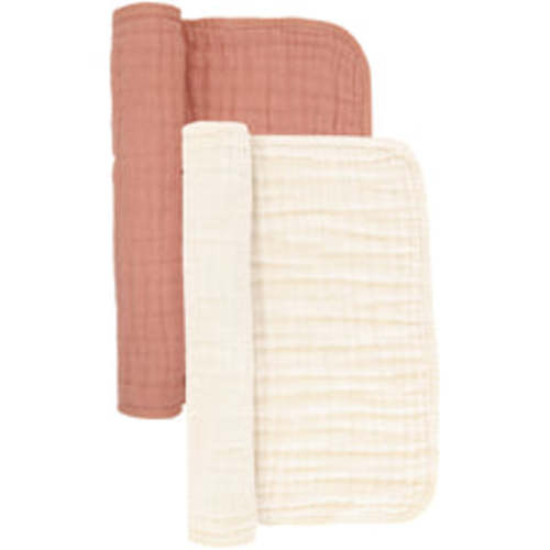 Cloud Muslin™ Burp Cloth 2 Pack - Rose + Cream – Lou Lou & Company