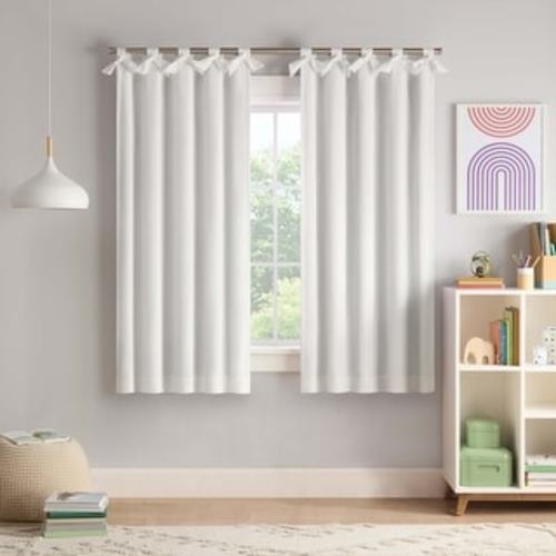 Eclipse Kids Bow Tab Top 100% Blackout Curtain Panel